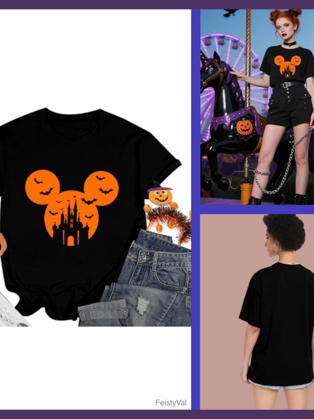 Women's Magical Graphic T-Shirt Cotton Blend Halloween Vacation Tee